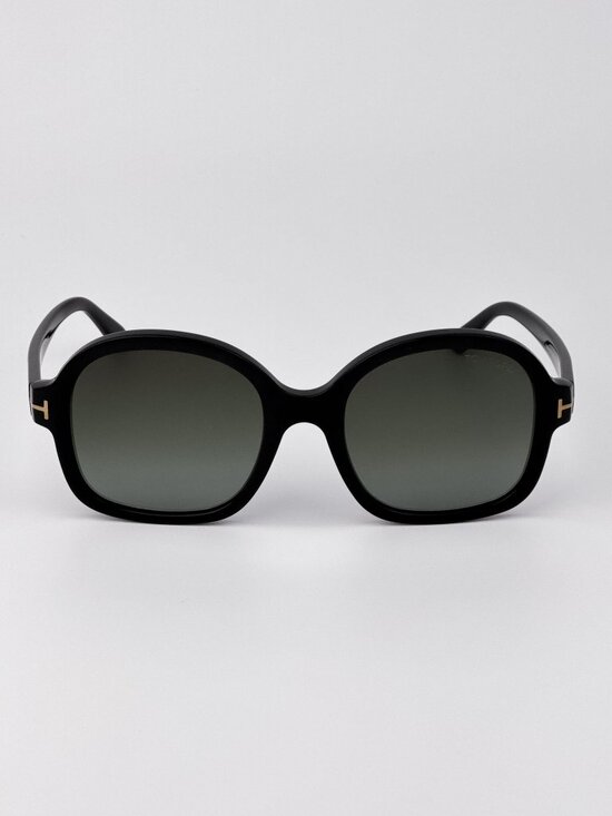 Tom Ford HANLEY FT1034/S 01B Sunglasses Black Oversized Square Smoke Gradient main image 4